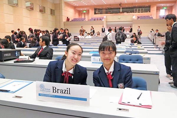 富士見_模擬国連の大会にも積極的に参加!