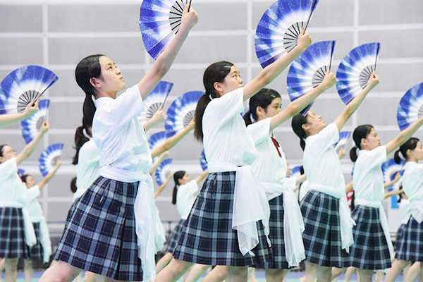 富士見_体育祭のフィナーレを飾る「扇の舞」