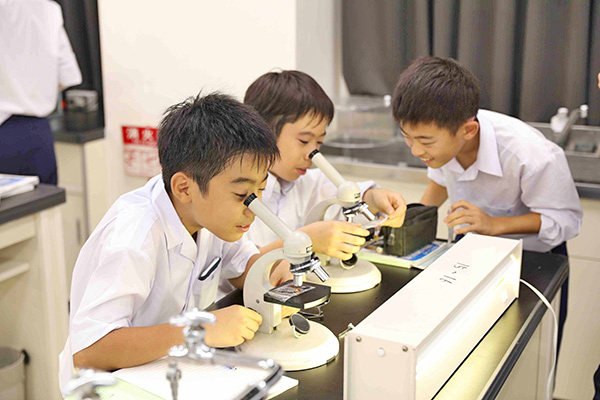 世田谷学園_中1・2の理科の授業は、実験や観察を中心に展開