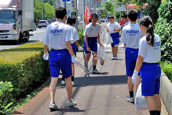 武南_通学路も、自分たちの手できれいに！