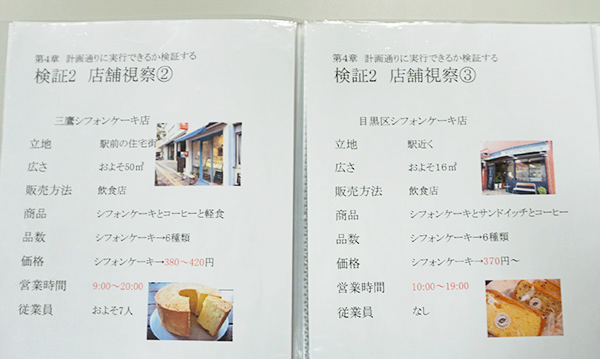 武蔵野東_優秀賞に輝いた「シフォンケーキ専門店を開業するには」