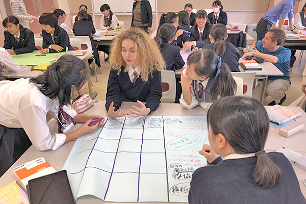 武蔵野大学中学校_授業でも、チームごとに課題解決を図る手法を取り入れる