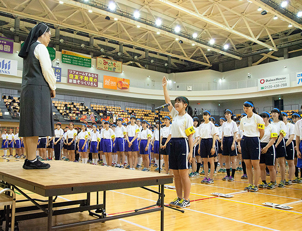 晃華_選手宣誓からはじまる体育祭