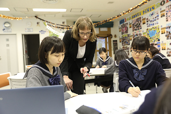 佼成女子_ネイティブによる授業風景