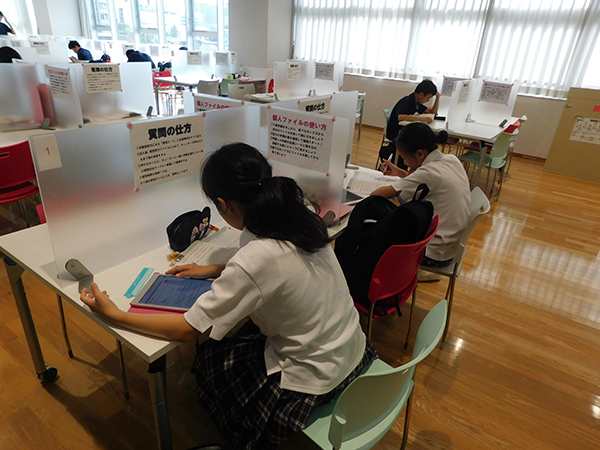 目黒日大_平常時の自習室の様子（写真は2019年）