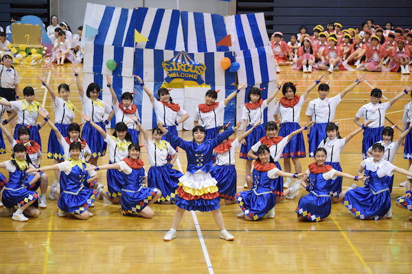 中村_縦割りで行われる体育祭の花形・応援合戦。団長になれるためには人望の厚さは必須条件です。