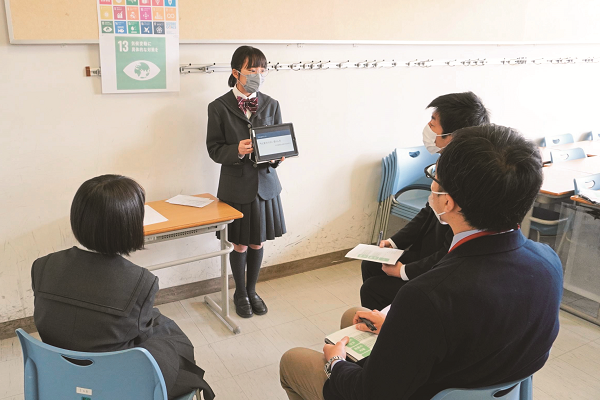 横浜翠陵_中1で質問にも答える