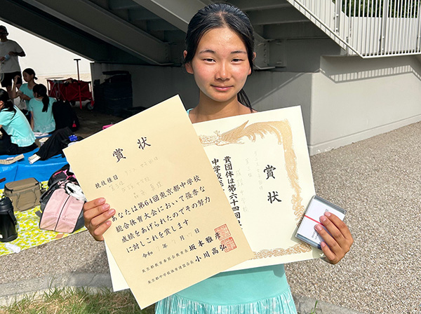 成蹊_全国大会出場を決めた森永さん